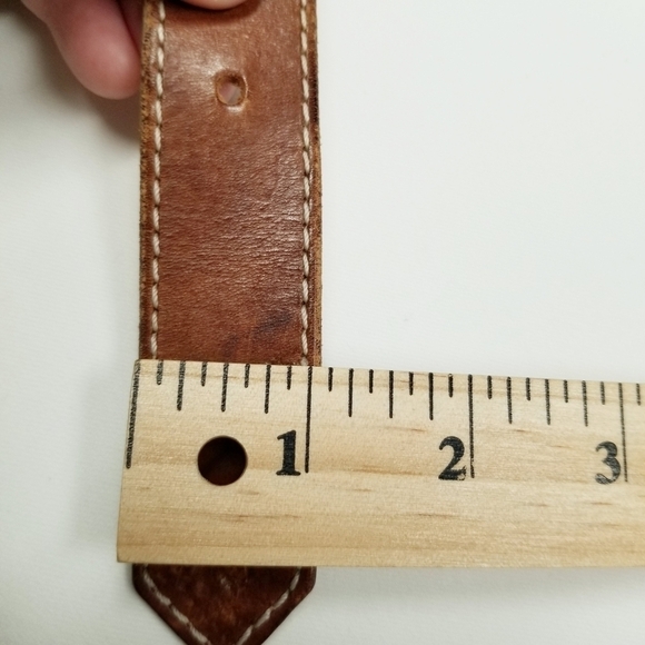 I magnin women's leather size 30‎ belt vintage brown distressed - Picture 2 of 11